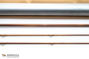 Leonard Duracane Bamboo Fly Rod 7'6" 2/2 #5 - rod sections with wrapping detail
