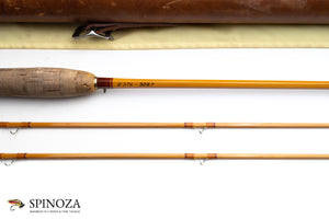 HL Leonard Model 37H Bamboo Fly Rod 6'6" 2/2 #4 - maker's marking and inscription