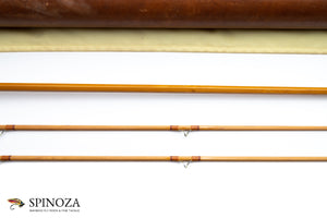 HL Leonard Model 37H Bamboo Fly Rod 6'6" 2/2 #4 - rod sections with wrapping detail