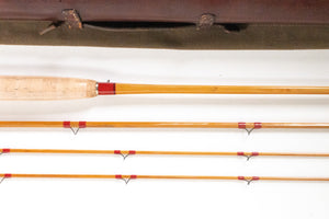 Leonard Special Tournament Fly Rod 8'6" 3/2 #6/7 - rod sections with wrapping detail