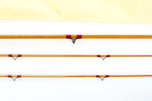 Leonard 38H Fly Rod 7' 2/2 #4 - 3 (rod sections with wraps and guides)