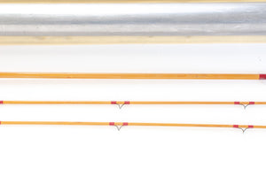 Leonard 40H fly rod 8' 2/2 #7 - rod sections with wrapping detail