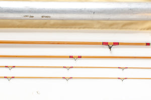Leonard 50-6 Fly Rod 8' 3/2 #6 - rod sections with wrapping detail