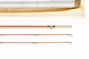 Leonard Duracane Fly Rod 8' 2/2 #6 - rod sections with wrapping detail