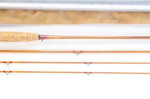 Leonard Hunt 48-4 Fly Rod 7' 3/2 #4 - maker's marking and inscription