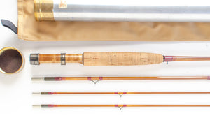 Leonard Hunt 48-4 Fly Rod 7' 3/2 #4 - grip and reel seat close-up
