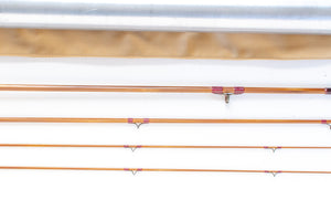 Leonard Hunt 48-4 Fly Rod 7' 3/2 #4 - rod sections with wrapping detail