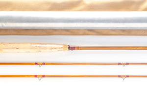 Maxwell Leonard Hunt 40-6 Fly Rod 8' 2/2 #6 - maker's marking and inscription