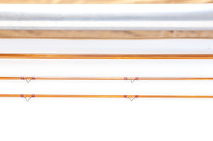 Maxwell Leonard Hunt 40-6 Fly Rod 8' 2/2 #6 - rod sections with wrapping detail