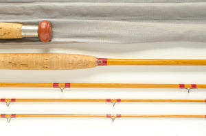 Leonard Salmon Fly Rod 9'9" 3/2 #7 - maker's marking and inscription