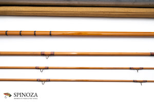 Dickerson Model 901812 Bamboo Fly Rod 9' 3/2 #6/7 - rod sections with guides and wraps