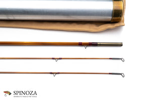 HL Leonard Hunt Model 40-5 Bamboo Fly Rod 8' 2/2 #5 - tip section and guides