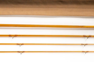 Maxwell Leonard 49DF-5 Fly Rod 7'6" 3/2 #5 - maker's marking and inscription