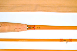 Maxwell Leonard 49-6 Spring Creek Fly Rod 7'6" 3/2 #6 - maker's marking and inscription
