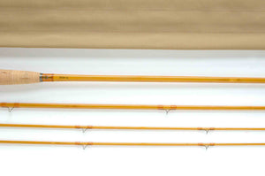 Maxwell Leonard 50DF Fly Rod 8' 3/2 #6 - rod sections with wrapping detail