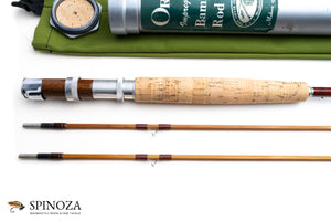 Orvis Nymph Bamboo Fly Rod 7'9" 2/2 #4 - grip and reel seat close-up