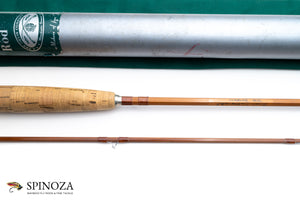 Orvis Wes Jordan Bamboo Fly Rod 7'6" 2/1 #6 - maker's marking and inscription