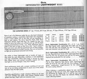 Orvis Superfine 7'6 5wt Bamboo Rod