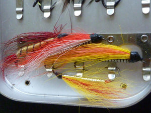 Wheatley Fly Box (large) - with Salmon Flies