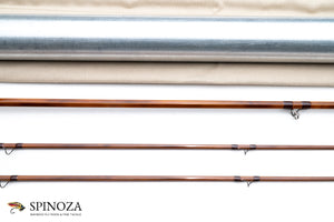 Paul Young Martha Marie Bamboo Fly Rod 7'6" 2/2 #5 - rod sections with guides and wraps