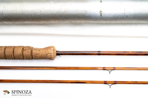 Paul Young Parabolic 15 Bamboo Fly Rod 8' 2/2 #5 - rod sections with guides and wraps