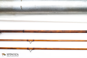 Paul Young Parabolic 15 Bamboo Fly Rod 8' 2/2 #5 - rod sections with guides and wraps