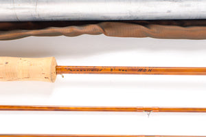 Paul Young Bamboo Fly Rod Parabolic 15 8' 2/2 4 oz - rod sections with guides and wraps