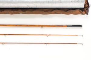 Paul Young Bamboo Fly Rod Parabolic 15 8' 2/2 4 oz - ferrules and tip tops detail
