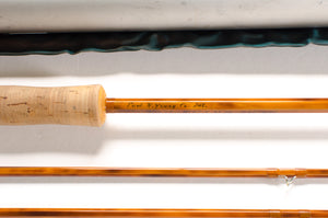 Paul Young Parabolic 17 Fly Rod 8'6" 2/2 5.47 oz - maker signature and rod markings
