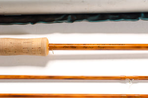 Paul Young Parabolic 17 Fly Rod 8'6" 2/2 5.47 oz - rod sections with guides and wraps