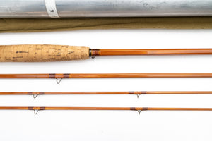 Payne Model 202H Fly Rod 8' 3/2 #6 - maker signature and rod markings