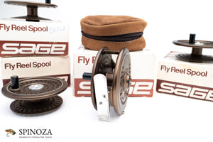 Sage 504 L Fly Reel with Three Extra Spools