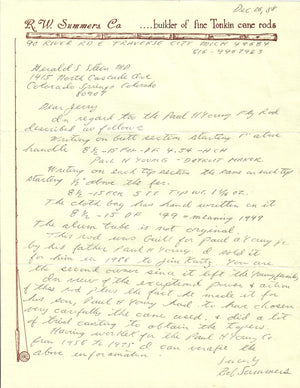 Young, Paul H. -- 8 1/2' 15 Ferrule Bamboo Rod