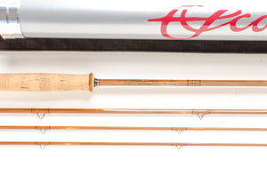 Scott SC 7743 Bamboo Fly Rod 7'7" 3/2 #4 - maker signature and rod markings