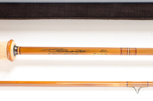 Scott SC 7743 Bamboo Fly Rod 7'7" 3/2 #4 - rod sections with guides and wraps