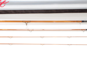 Scott SC 7743 Bamboo Fly Rod 7'7" 3/2 #4 - ferrules and tip tops detail