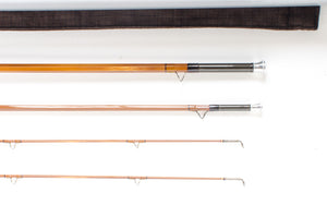 Scott SC 7743 Bamboo Fly Rod 7'7" 3/2 #4 - rod sections with wraps and hardware