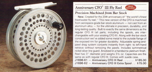 Orvis Anniversary CFO III Fly Reel and Spare Spool