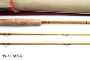 Sweetgrass Bamboo Fly Rod 8' 2/2 #4/5 - maker signature and rod markings