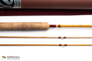 Sweetgrass Penta Bamboo Fly Rod 7'3" 2/2 #4 - rod sections with guides and wraps