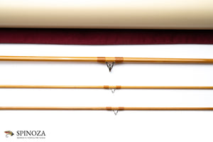 Sweetgrass Octo Bamboo Fly Rod 8' 2/2 #5 - rod sections with guides and wraps
