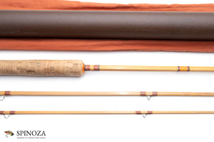 Sweetgrass Mantra Quad Bamboo Fly Rod 7’9” 3/1 #5 - maker signature and rod markings