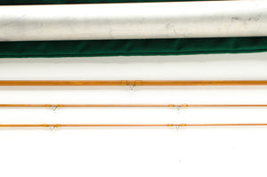 Thomas and Thomas Classic Bamboo Fly Rod 8' 2/2 #5 - rod sections with wrapping detail