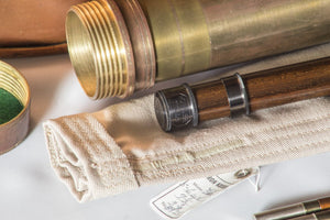 Kusse, Ron - 7'6 2/2 5-6wt bamboo rod with dark walnut grip