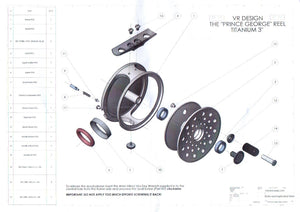 VR Design Prince George Titanium Fly Reel