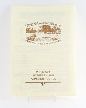 Winston 1984/1985 Catalog