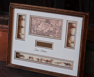 Fran Betters AuSable Fly Collection - Framed