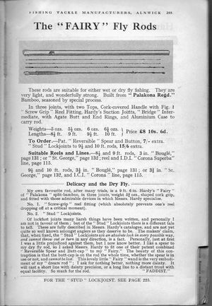 Hardy Palakona "The Fairy" Bamboo Rod 9'6 3/2