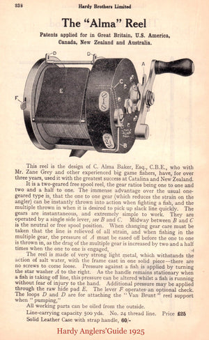 Hardy Bros. "The Alma" Reel