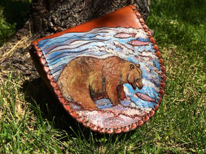 Annie Margarita Leather Reel Case - "Quick"